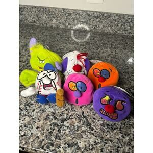 Lot of 6 Silly Slammers Toys Beanbags